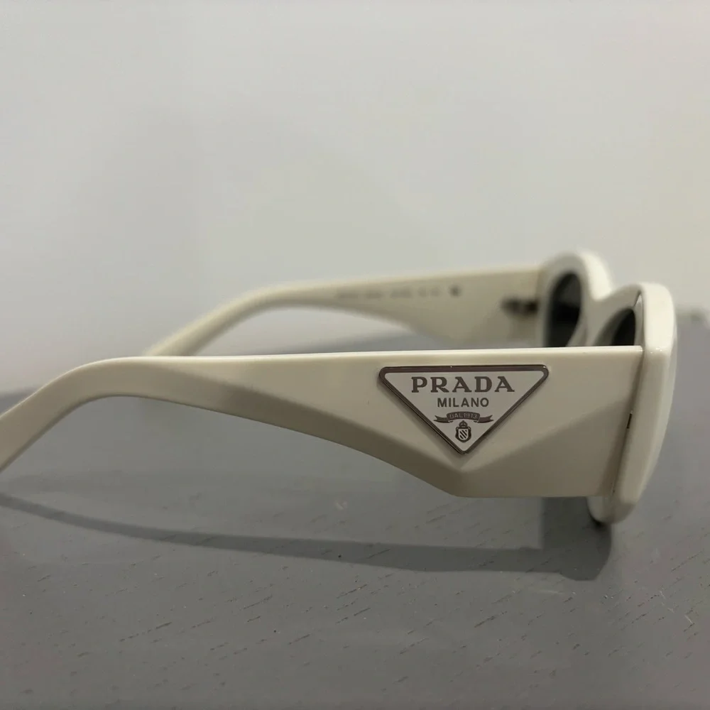 Prada Cream Oval Sunglasses - Picture 2 of 2